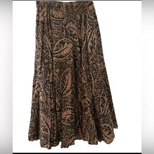 Vintage Gregge Petite Maxi Skirt With Pockets Size Small